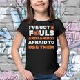 Ive Got 5 Fouls And I Am Not Afraid Basketball Player Cute Youth T-shirt