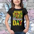 Juneteenth Is My Independence Day 1865 African American Youth T-shirt