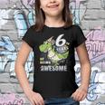 Kids Sixth Birthday Dinosaur For 6 Years Old Boys Dino 6Th Bday Youth T-shirt