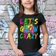 Lets Glow Crazy - Retro Colorful Party Outfit Youth T-shirt