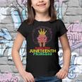 Mommy Little Junenth Princess Celebrate 19Th Black Girl Youth T-shirt