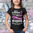 Rett Syndrome Doesnt Come With A Manual It Comes With A Warrior Who Never Gives Up Purple Ribbon Rett Syndrome Rett Syndrome Awareness Youth T-shirt