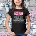 Rosalie Name Gift Rosalie Hated By Many Loved By Plenty Heart On Her Sleeve Youth T-shirt