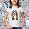 Autism Awareness Basset Hound Dog Puzzle Boys Kids Youth T-shirt