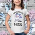 Barbercorn Funny Unicorn Dabbing Gift Like A Normal Barber But More Awesome Youth T-shirt