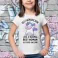 Best Womancorn Funny Unicorn Dabbing Gift Like A Normal Best Woman But More Awesome Youth T-shirt