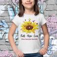 Brain Aneurysm Awareness Faith Hope Love Youth T-shirt