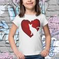 Cat Heart Shirt Cat Lovers Valentine Day Gifts For Couple Youth T-shirt