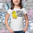Cute Duck Just A Boy Who Loves Ducks Youth T-shirt
