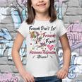 Friends Dont Let Friends Fight Arteriovenous Malformation Alone Unicorn Burgundy Ribbon Arteriovenous Malformation Support Arteriovenous Malformation Awareness Youth T-shirt