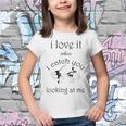 Funny I Love It When I Catch You Looking At Megift Youth T-shirt