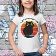 Funny Vintage Black Cat I Left My Bed For This Youth T-shirt