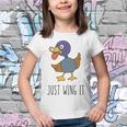 Just Wing It Duck Puns Quack Puns Duck Jokes Puns Funny Duck Puns Duck Related Puns Youth T-shirt