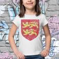 Normandy Coat Of Arms Flag France Norman Two Leopards Youth T-shirt Normandy Coat Of Arms Flag France Norman Two Leopards Youth T-shirt