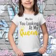 Official Why Are You Looking At My Queen - Idea For Wife And Girlfriend Youth T-shirt