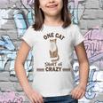 One Cat Short Of Crazy Youth T-shirt