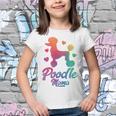 Poodle Mama Colorful Poodle Dog Mom Youth T-shirt