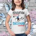 Skier Quote Education Is Important But Skiing Is Importanter Youth T-shirt