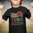 38 Years Old Birthday Vintage 1984 38Th Birthday Youth T-shirt