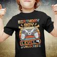 9Th Birthday Boy Vintage Video Gamer Level 9 Unlocked Boys Youth T-shirt