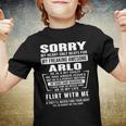 Arlo Name Gift Sorry My Heart Only Beats For Arlo Youth T-shirt