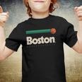 Boston Basketball B-Ball Massachusetts Green Retro Boston Youth T-shirt