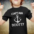 Captain Scotty Funny Birthday Personalized Name Boat Gift Youth T-shirt