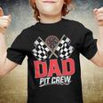 Dad Pit Crew Race Car Birthday Party Racing Family Youth T-shirt