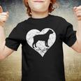 Distressed Cane Corso Heart Dog Owner Graphic Youth T-shirt