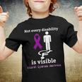 Every Disability Is Visible Aicardi Syndrome Awareness Purple Ribbon Aicardi Syndrome Support Aicardi Syndrome Awareness Youth T-shirt