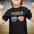 Fourth Of July 4Th July Us America Flag Kids Boys Merica Youth T-shirt