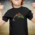 Funny Dolphin Puzzle Animals Lover Autism Awareness Youth T-shirt