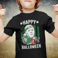 Funny Leprechaun Biden Happy Halloween For St Patricks Day Youth T-shirt