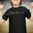 Gay Pride Lgbt Support And Respect You Belong Transgender V2 Youth T-shirt