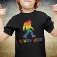 Gay Pride Support - Sasquatch No More Hiding - Lgbtq Ally Youth T-shirt