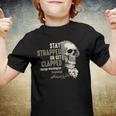 George Washington Stay Strapped Or Get Clapped 4Th Of July Youth T-shirt