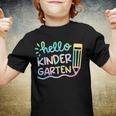 Hello Kindergarten Tie Dye Teachers Kids Back To School Youth T-shirt