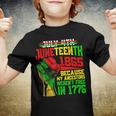 July 4Th Junenth 1865 Because My Ancestors Mens Girls Youth T-shirt