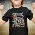 Kids Cute 5 Years Old Transportation Birthday Car Trains Plane 5 Transport Youth T-shirt