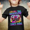 Level 16 Unlocked Awesome Since 2006 16Th Birthday Gaming Youth T-shirt