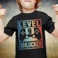 Level 9 Unlocked 9Th Birthday Decoration 9 Years Old Youth T-shirt