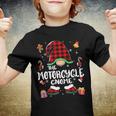 Motorcycle Gnome Buffalo Plaid Red 460 Shirt Youth T-shirt