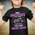 Motorcycle Real Princesses Wear Biker 483 Shirt Youth T-shirt