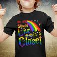 No One Should Live In A Closet Lgbt-Q Gay Pride Proud Ally Youth T-shirt