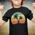 Palm Tree Vintage Retro Style Tropical Beach Youth T-shirt