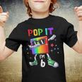 Pop It 6Th Birthday Boys Girls Kids 6 Years Old Fidget Youth T-shirt