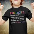 Pro Choice Definition Feminist Rights My Body My Choice V2 Youth T-shirt