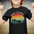 Rewild The Earth Animal Forest Earth Day Youth T-shirt