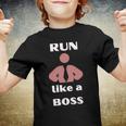 Run Like A Boss Funny Quote Youth T-shirt