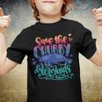 Save The Chubby Mermaids Funny Mermaid Youth T-shirt